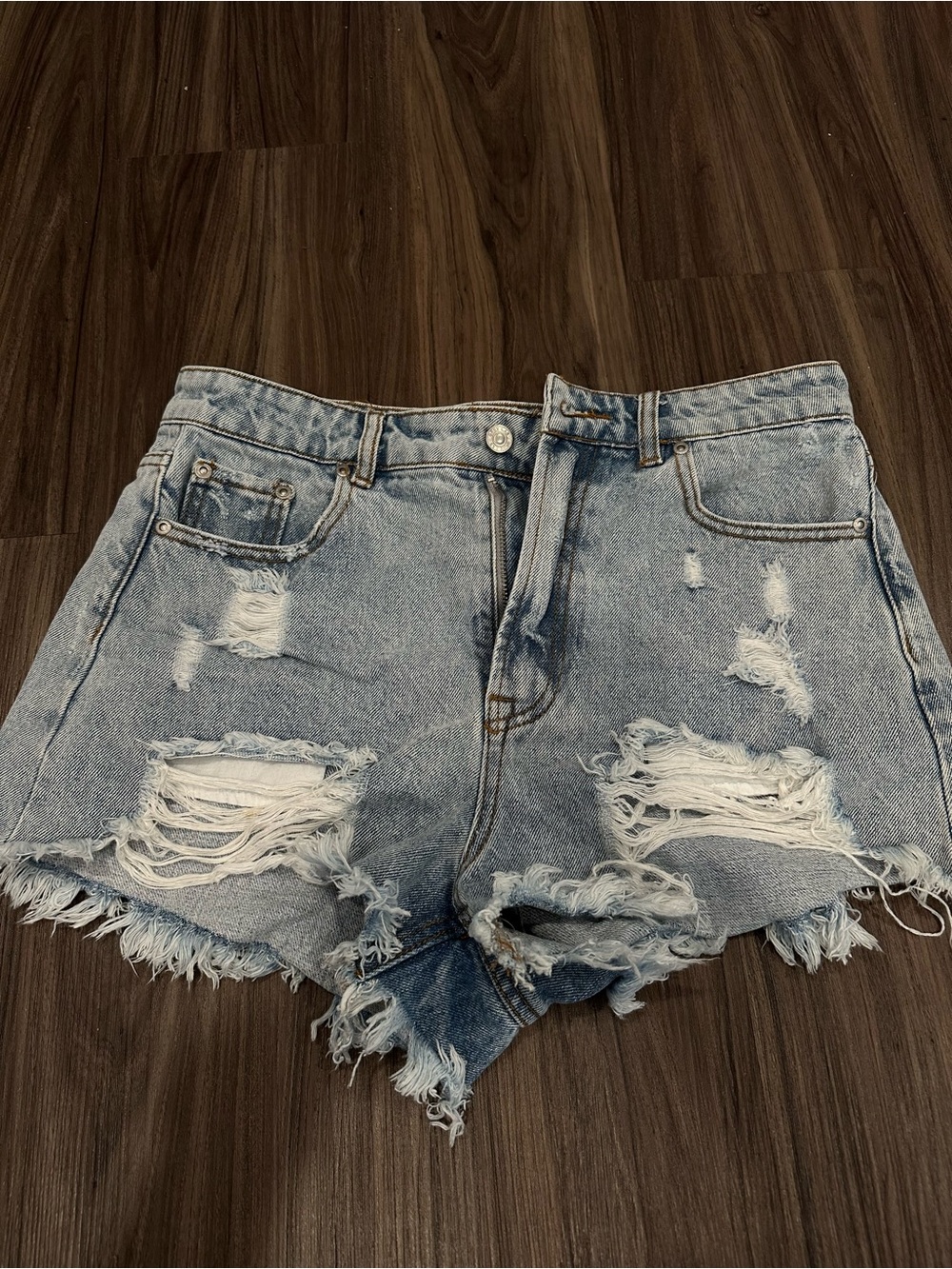 Grey Lab LA distressed denim shorts